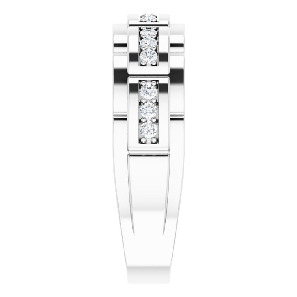 14K White Gold 1/4 CTW  Natural Diamond Ring