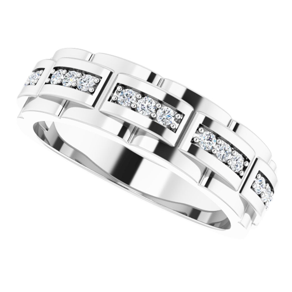14K White Gold 1/4 CTW  Natural Diamond Ring