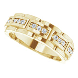 14K Yellow 1/4 CTW  Natural Diamond Ring