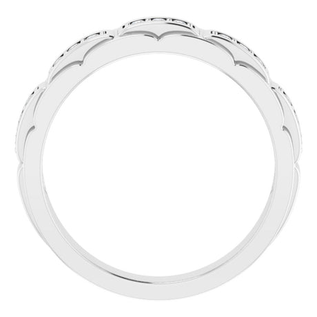 14K White Gold 1/4 CTW  Natural Diamond Ring