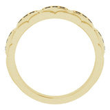 14K Yellow Gold 1/4 CTW  Natural Black Diamond Ring