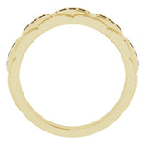 14K Yellow Gold 1/4 CTW  Natural Black Diamond Ring