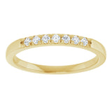 14K Yellow 1/6 CTW Natural Diamond Anniversary Band