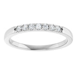 14K White Gold 1/8 CTW Lab-Grown Diamond French-Set Anniversary Band