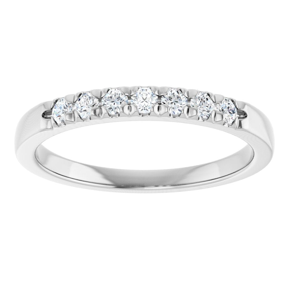 14K White 1/4 CTW Lab-Grown Diamond Anniversary Band