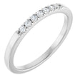 14K White Gold 1/10 CTW Lab-Grown Diamond French-Set Anniversary Band
