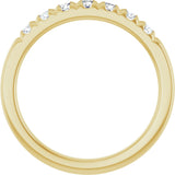 14K Yellow 3/8 CTW Lab-Grown Diamond French-Set Anniversary Band