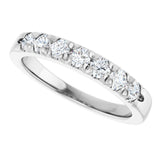 14K White Gold 1/2 CTW Lab-Grown Diamond French-Set Anniversary Band