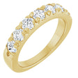 14K Yellow Gold 1 1/8 CTW Lab-Grown Diamond French-Set Anniversary Band