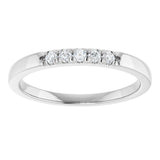 14K White Gold 1/10 CTW Lab-Grown Diamond French-Set Anniversary Band