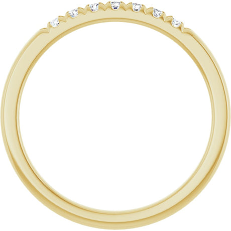 14K Yellow 1/6 CTW Natural Diamond Anniversary Band