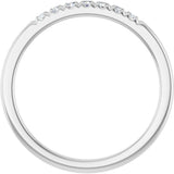 14K White Gold 1/8 CTW Lab-Grown Diamond French-Set Anniversary Band