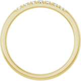 14K Yellow Gold 1/8 CTW Lab-Grown Diamond French-Set Anniversary Band
