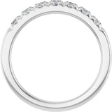 14K White Gold 1/2 CTW Lab-Grown Diamond French-Set Anniversary Band