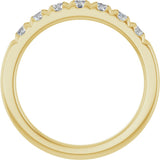 14K Yellow Gold 1/2 CTW Lab-Grown Diamond French-Set Anniversary Band