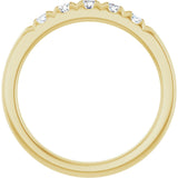 14K Yellow Gold 1/3 CTW Lab-Grown Diamond French-Set Anniversary Band
