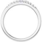 14K White Gold 1/3 CTW Lab-Grown Diamond French-Set Anniversary Band