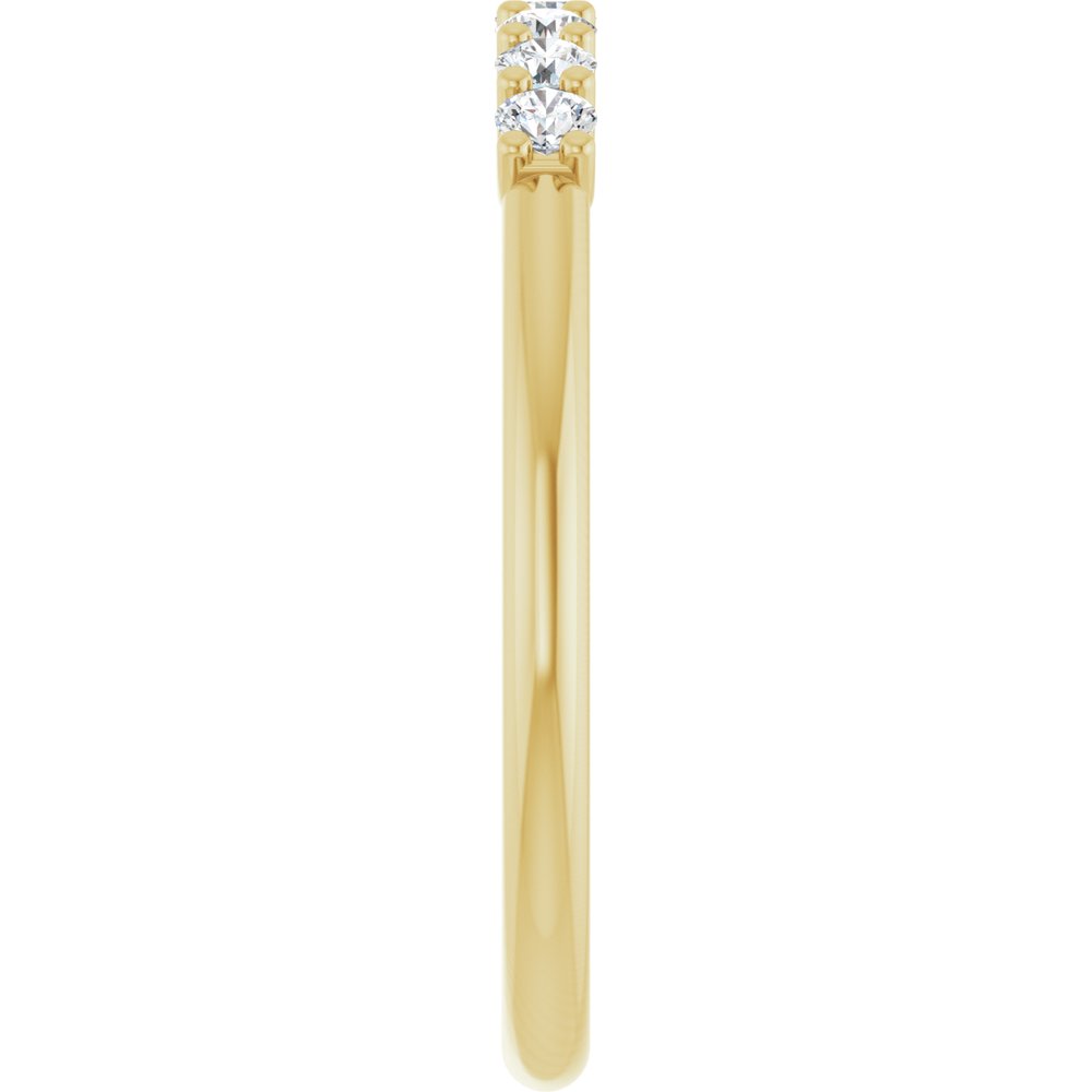 14K Yellow 1/5 CTW Natural Diamond Anniversary Band