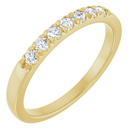 14K Yellow 1/4 CTW Lab-Grown Diamond Anniversary Band