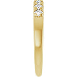 14K Yellow 3/8 CTW Lab-Grown Diamond French-Set Anniversary Band