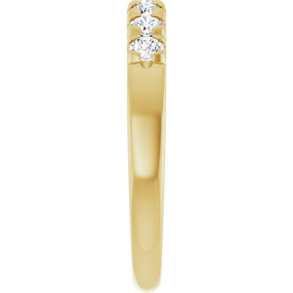 14K Yellow 3/8 CTW Natural Diamond Anniversary Band