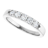 14K White Gold 1/3 CTW Lab-Grown Diamond French-Set Anniversary Band