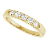 14K Yellow Gold 1/3 CTW Lab-Grown Diamond French-Set Anniversary Band