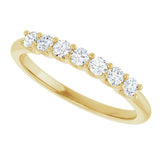 14K Yellow Gold 1/3 CTW Lab-Grown Diamond Anniversary Band