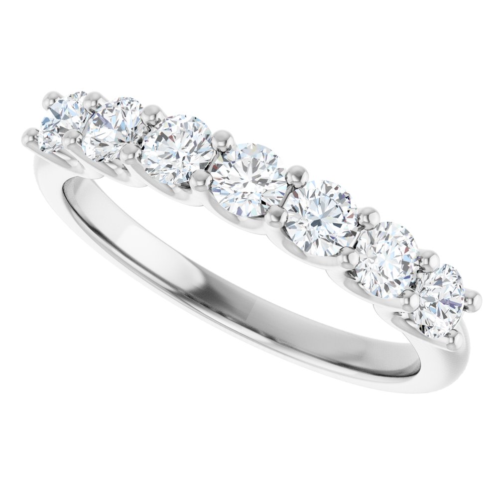 14K White 5/8 CTW Lab-Grown Diamond Anniversary Band