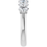 14K White Gold 1 1/3 CTW Lab-Grown Diamond Anniversary Band