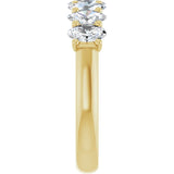 14K Yellow 1 1/3 CTW Lab-Grown Diamond Anniversary Band