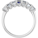 14K White Gold 2 1/6 CTW Lab-Grown Diamond Anniversary Band