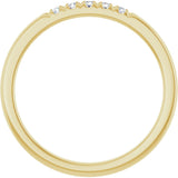 14K Yellow Gold 1/10 CTW Lab-Grown Diamond French-Set Anniversary Band
