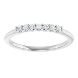 14K White Gold 1/10 CTW Natural Diamond Anniversary Band