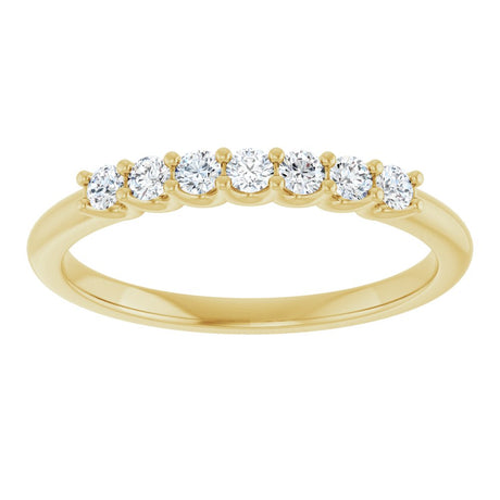 14K Yellow Gold 1/5 CTW Lab-Grown Diamond Anniversary Band