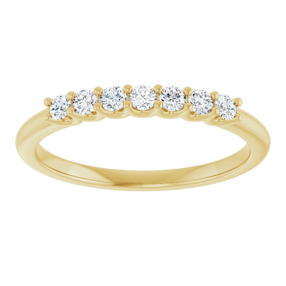 14K Yellow Gold 1/5 CTW Lab-Grown Diamond Anniversary Band
