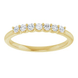 14K Yellow Gold 1/5 CTW Lab-Grown Diamond Anniversary Band