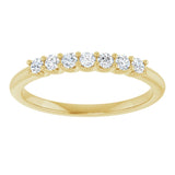 14K Yellow 1/5 CTW Natural Diamond Anniversary Band