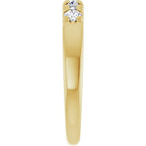 14K Yellow Gold 1/3 CTW Lab-Grown Diamond French-Set Anniversary Band
