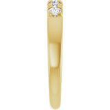 14K Yellow Gold 1/3 CTW Lab-Grown Diamond French-Set Anniversary Band