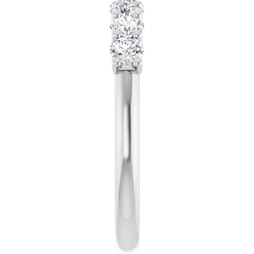 14K White 5/8 CTW Lab-Grown Diamond Anniversary Band