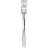 14K White 5/8 CTW Lab-Grown Diamond Anniversary Band