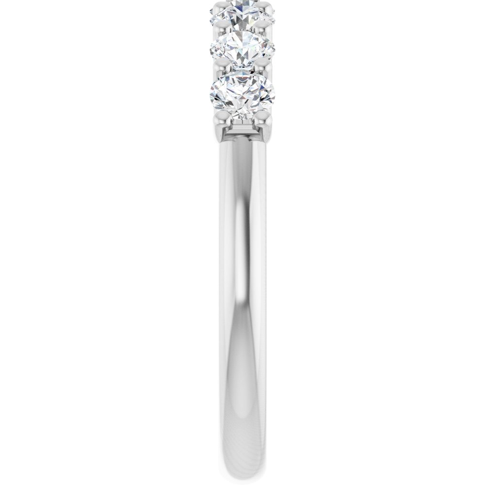 14K White 5/8 CTW Lab-Grown Diamond Anniversary Band