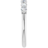 14K White 5/8 CTW Lab-Grown Diamond Anniversary Band