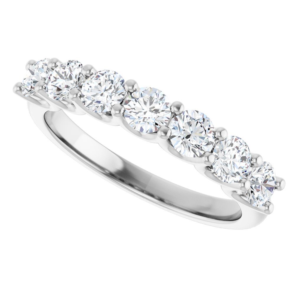 Platinum 1 CTW Lab-Grown Diamond Anniversary Band
