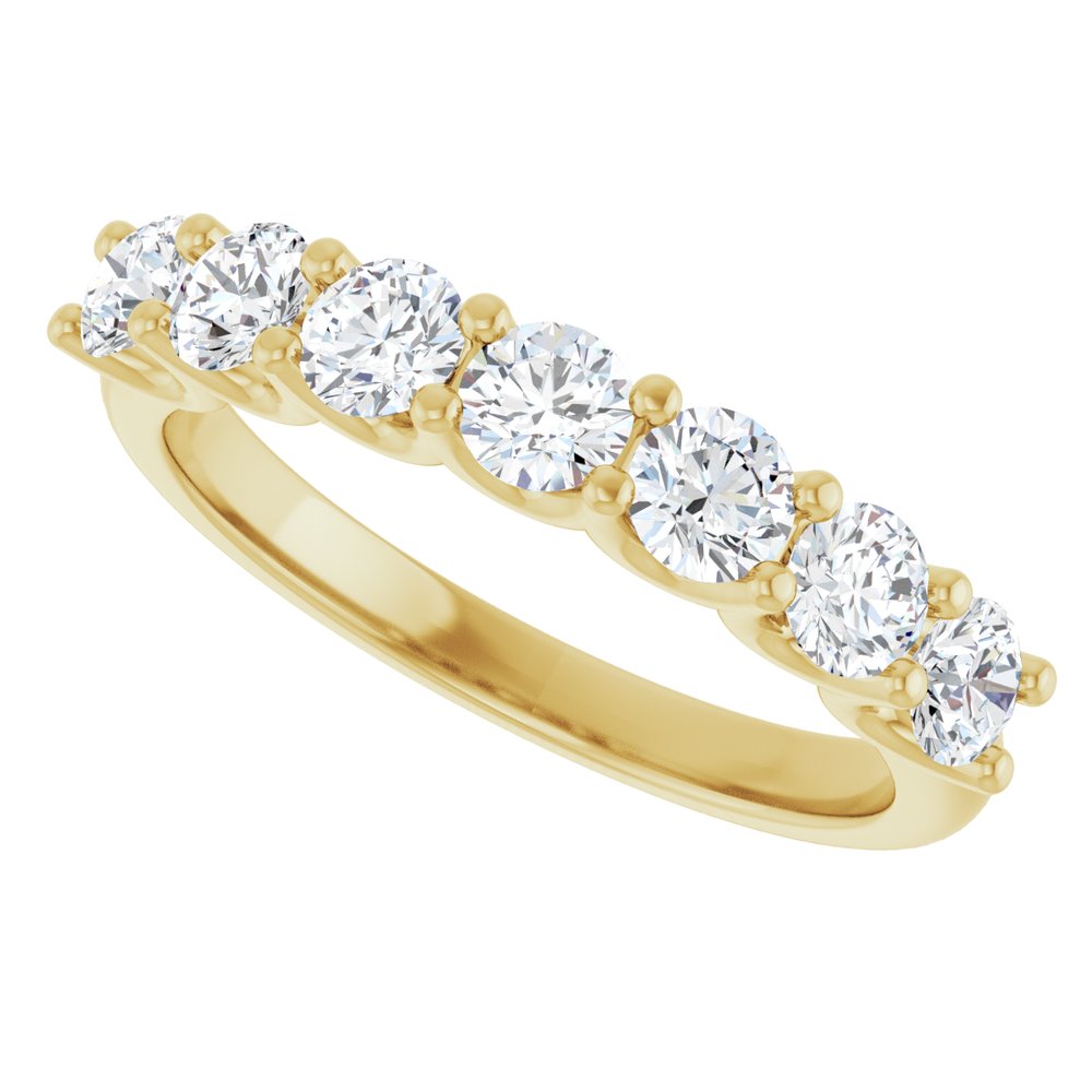 14K Yellow Gold 1 CTW Lab-Grown Diamond Anniversary Band