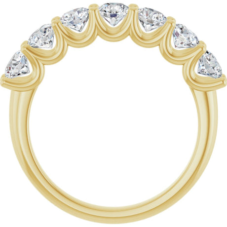 14K Yellow Gold 1 1/3 CTW Lab-Grown Diamond Anniversary Band