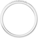 14K White 1/10 CTW Natural Diamond Anniversary Band