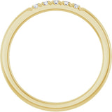 14K Yellow Gold 1/10 CTW Lab-Grown Diamond French-Set Anniversary Band