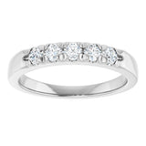 14K White Gold 1/3 CTW Lab-Grown Diamond French-Set Anniversary Band